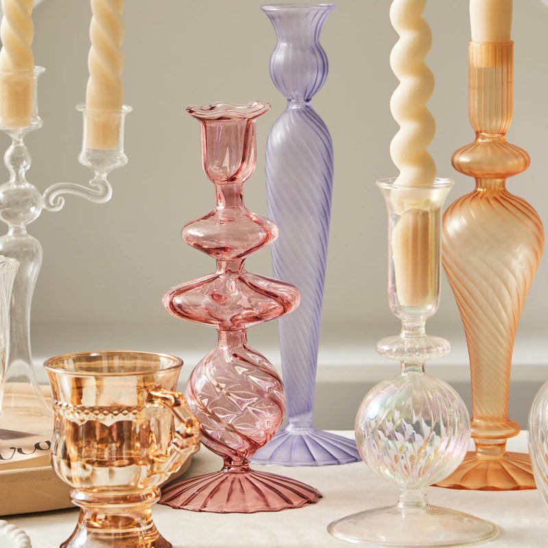 Glasljushållare Fransk Vintage Design