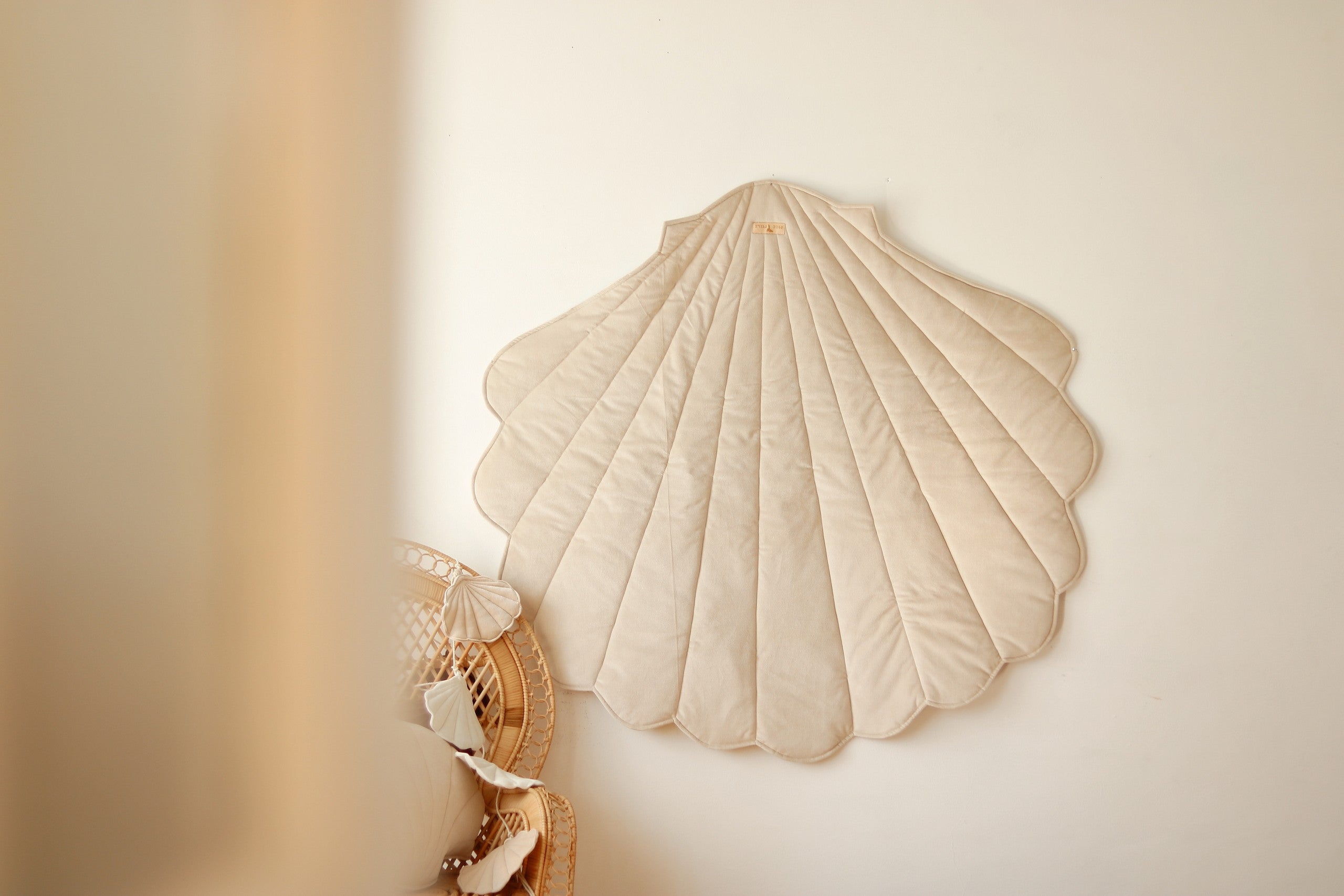 Lekmatta Ekologisk Bomullsvelour Beige