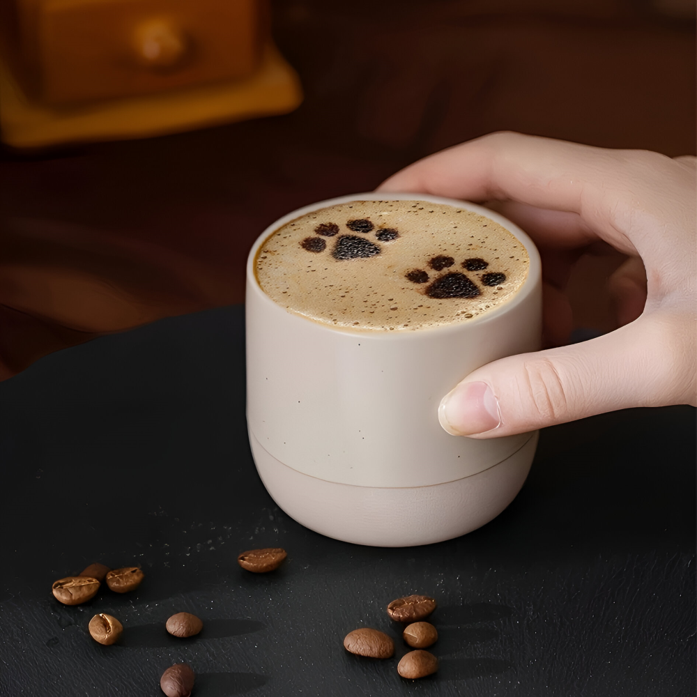 Keramik Kaffekoppar Set (230 ml) – 4-delat Muggar för Kaffe och Te