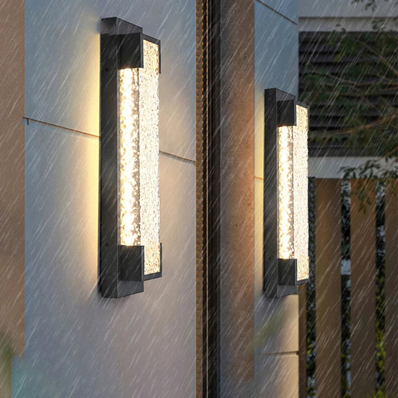 LED-kaskad stålvägglampa