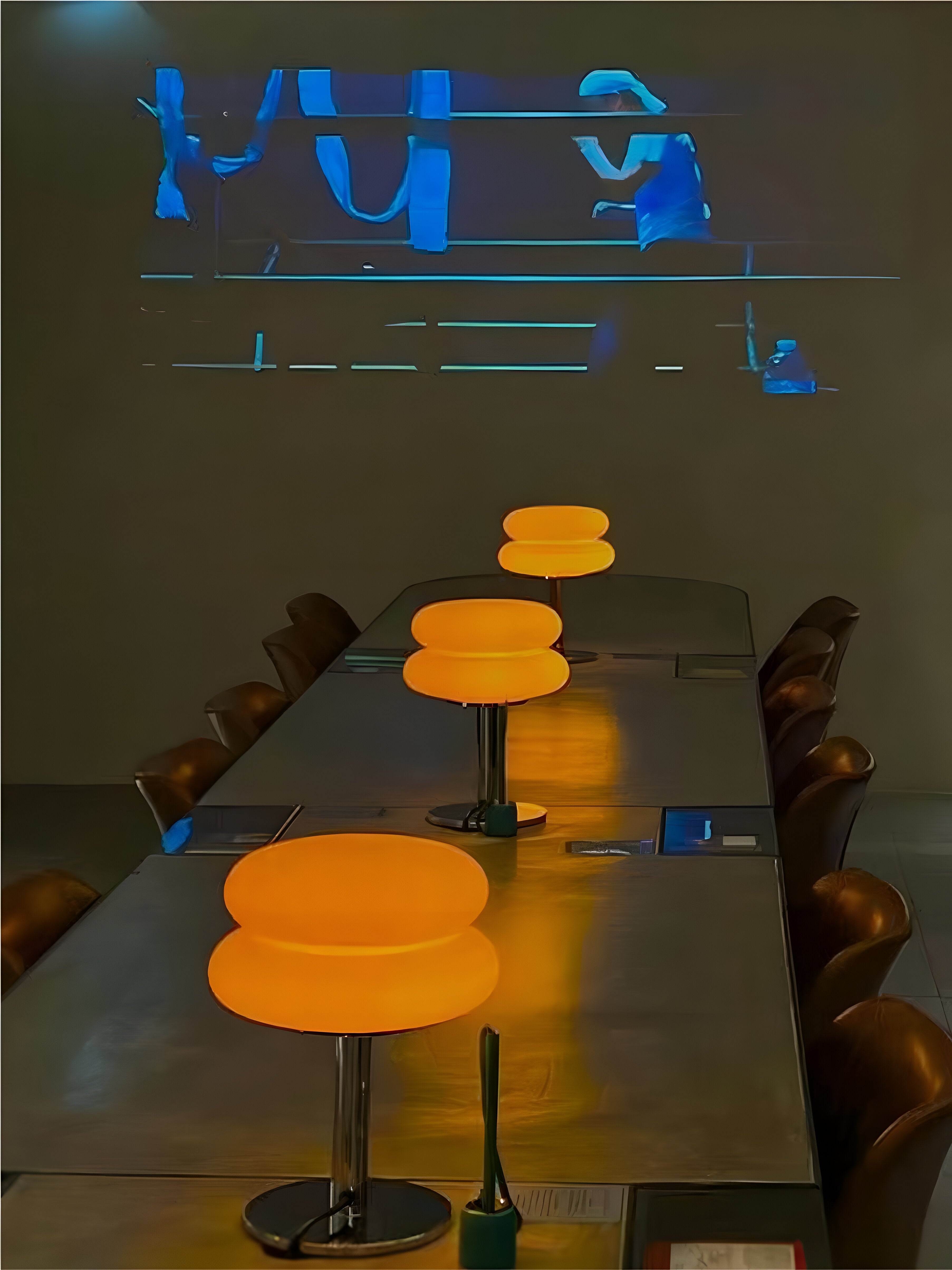 Macaron Inspirerad Bordslampa - Elegant Bordslampa i Glas för en Livlig Rumsatmosfär