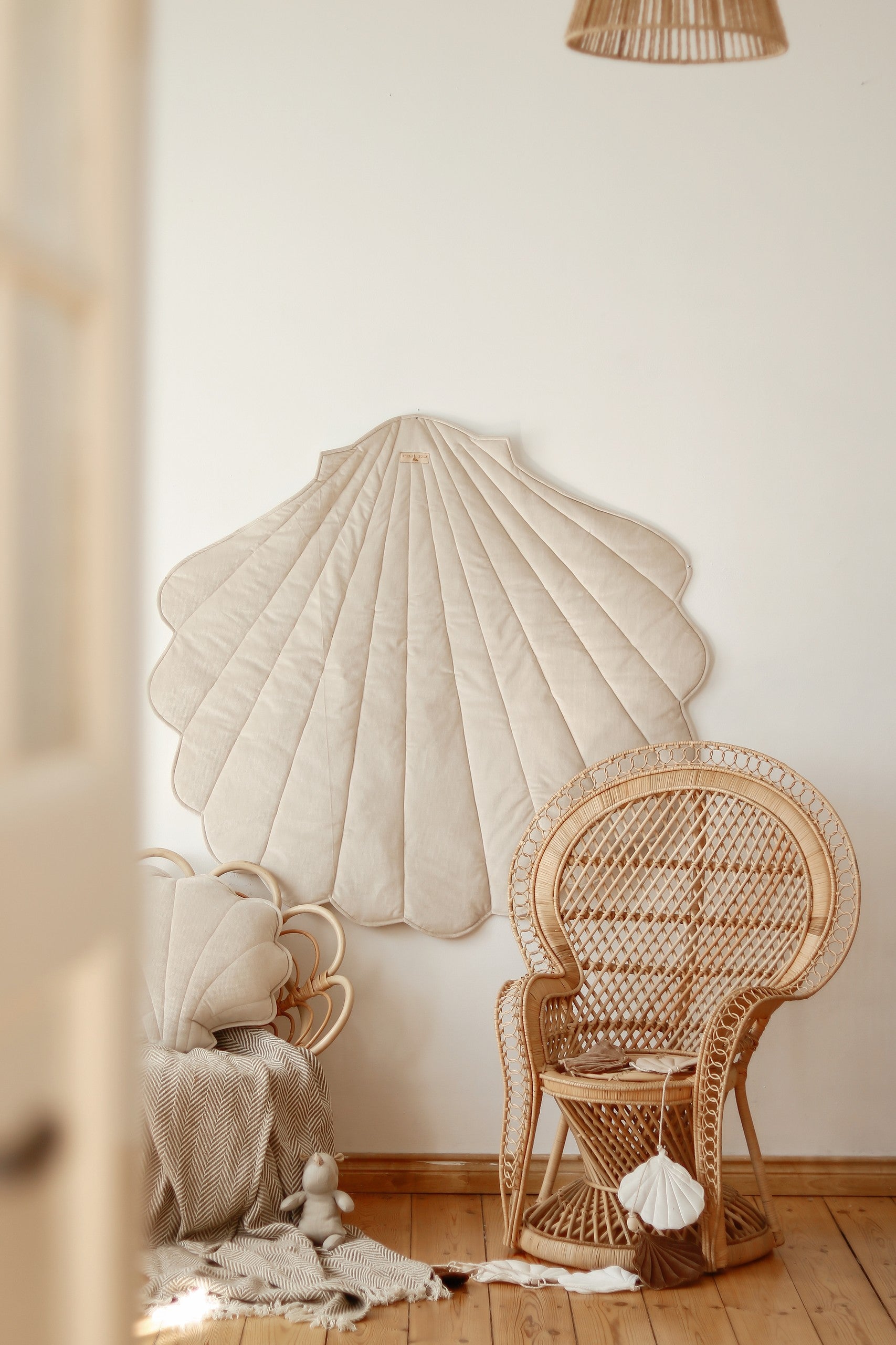 Lekmatta Ekologisk Bomullsvelour Beige
