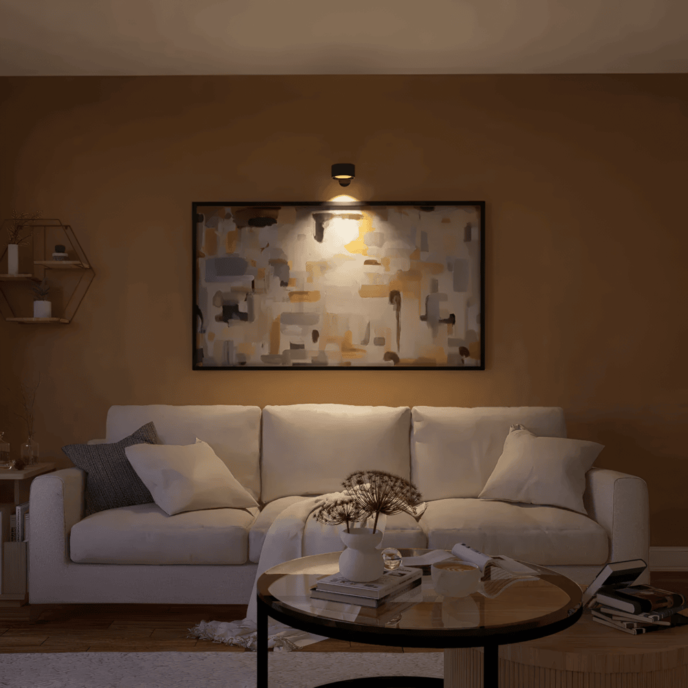 LED-Vägglampa Med 360° Touchkontroll - Trådlös Och Uppladdningsbar Via USB
