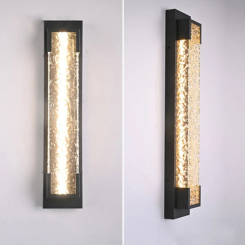 LED-kaskad stålvägglampa