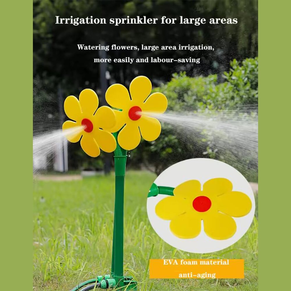 Blomformad trädgårdsspridare dekoration design