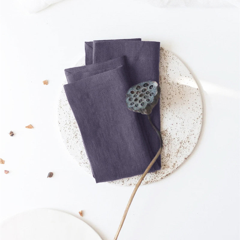 Bordstablett och servettset i ramiefiber