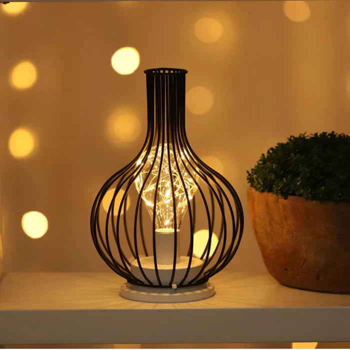 Bordslampa I Metall Med LED Belysning