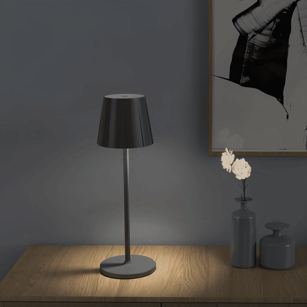 AcrylLume- Sladdlös LED-Bordslampa med Veckad Inspiration