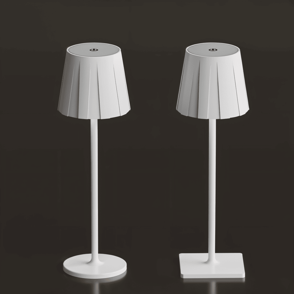 AcrylLume- Sladdlös LED-Bordslampa med Veckad Inspiration