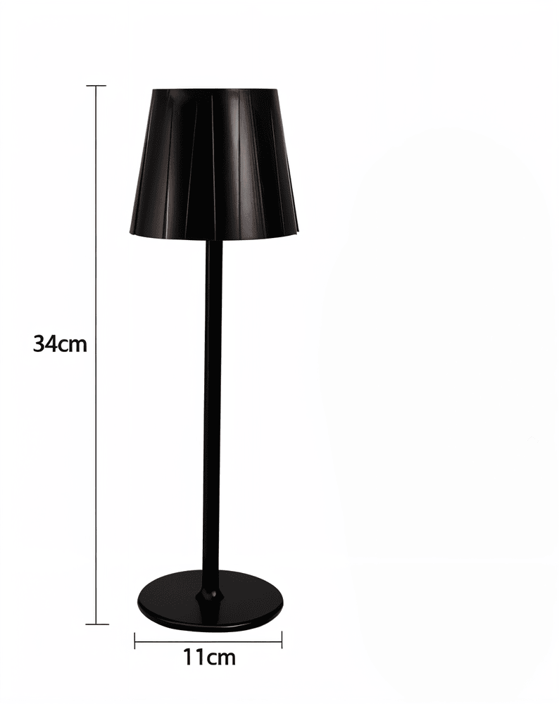 AcrylLume- Sladdlös LED-Bordslampa med Veckad Inspiration
