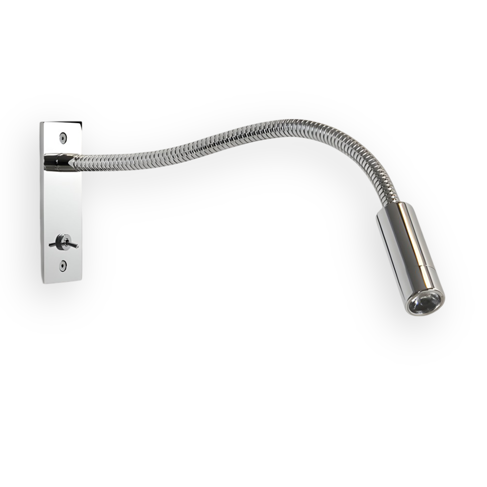 Justerbar Vägglampa med Böjd Arm och Flexibel Hals