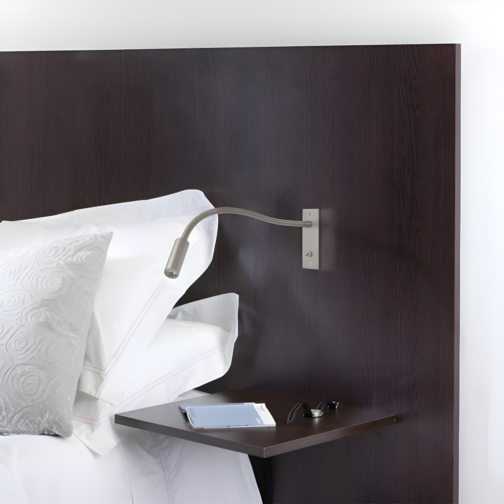 Justerbar Vägglampa med Böjd Arm och Flexibel Hals