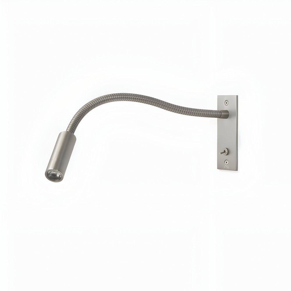 Justerbar Vägglampa med Böjd Arm och Flexibel Hals