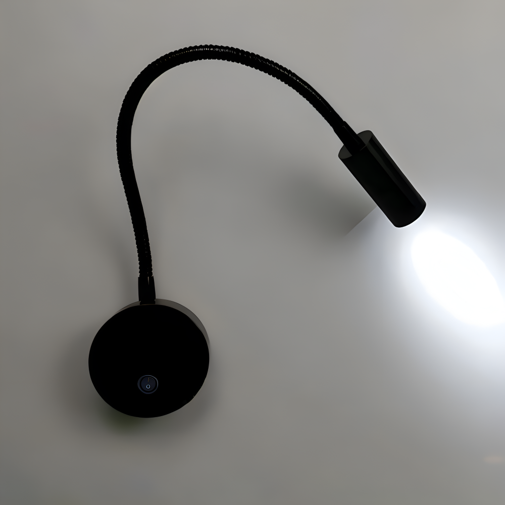 AdjustiSpot - Flexibel Svart LED-Nattlamp