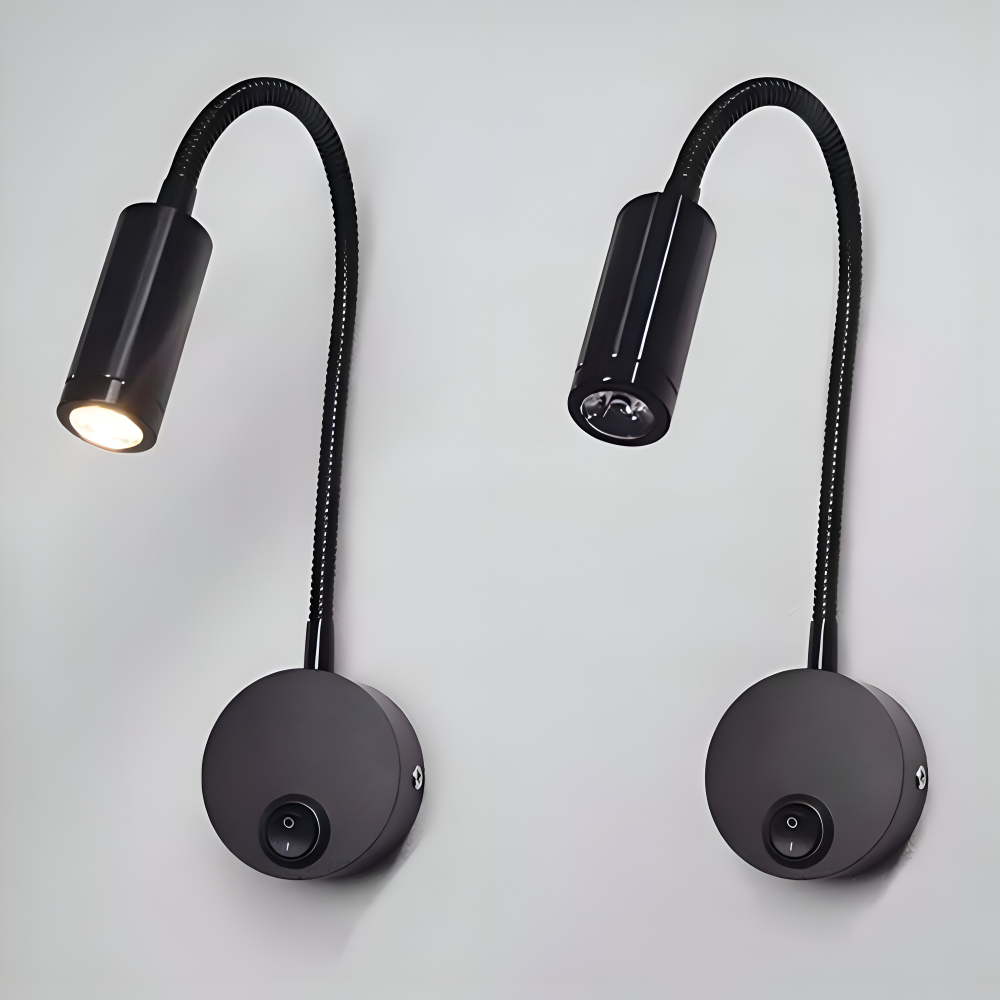 AdjustiSpot - Flexibel Svart LED-Nattlamp