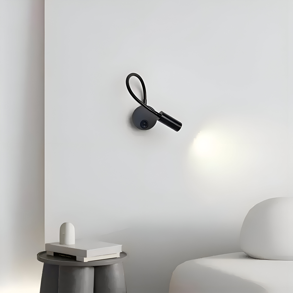 AdjustiSpot - Flexibel Svart LED-Nattlamp