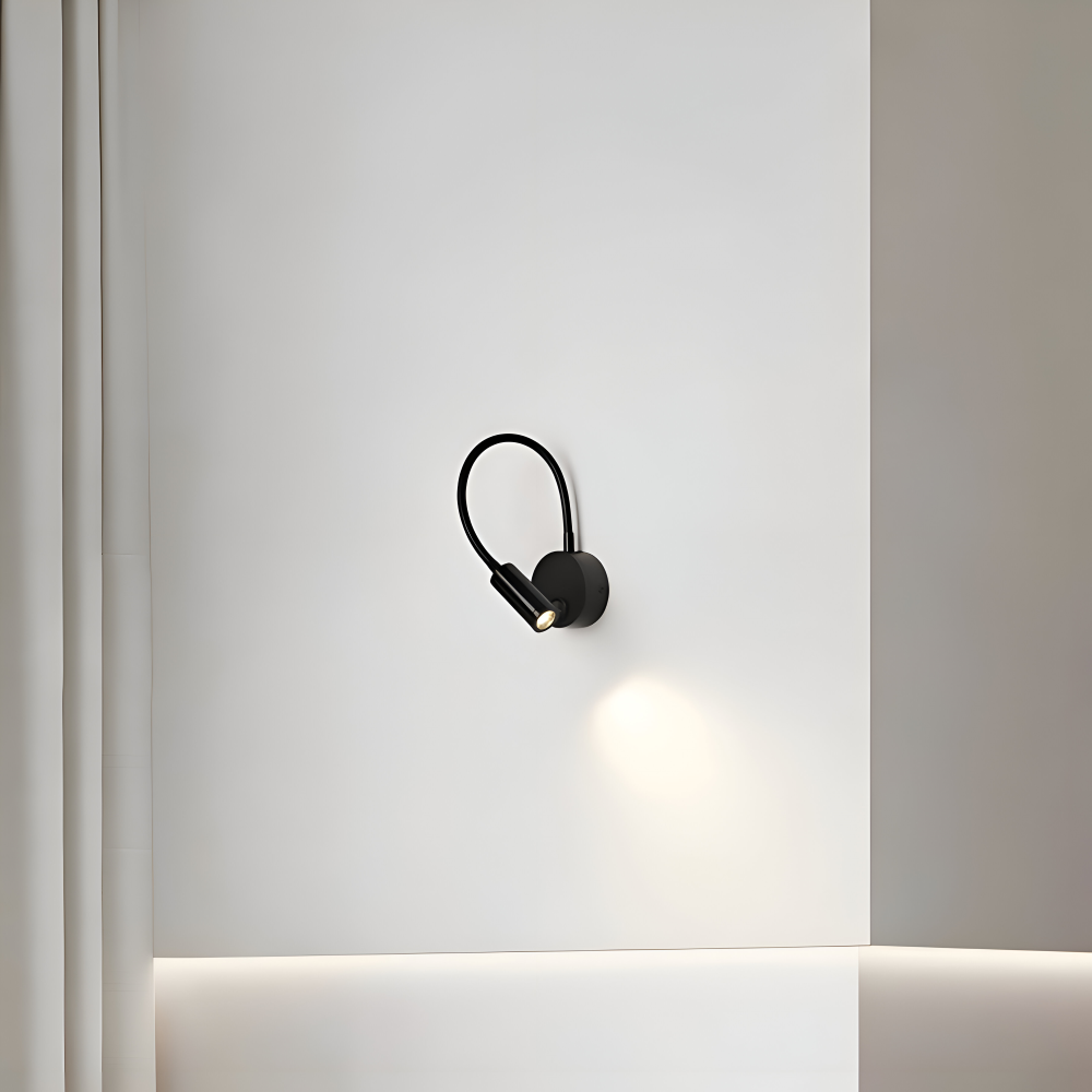 AdjustiSpot - Flexibel Svart LED-Nattlamp