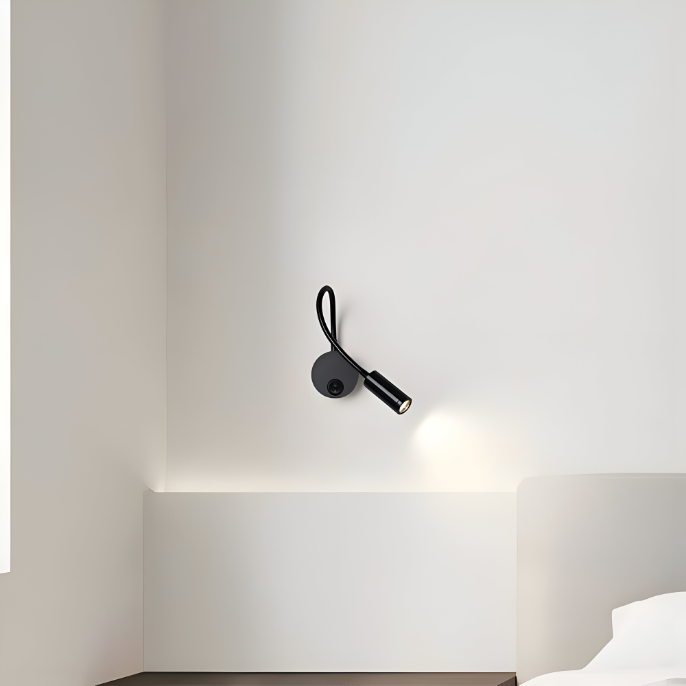 AdjustiSpot - Flexibel Svart LED-Nattlamp