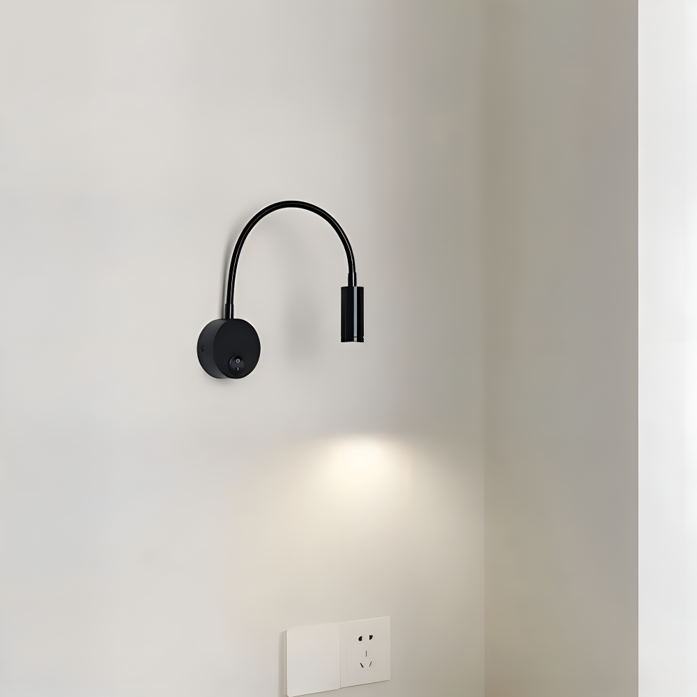 AdjustiSpot - Flexibel Svart LED-Nattlamp
