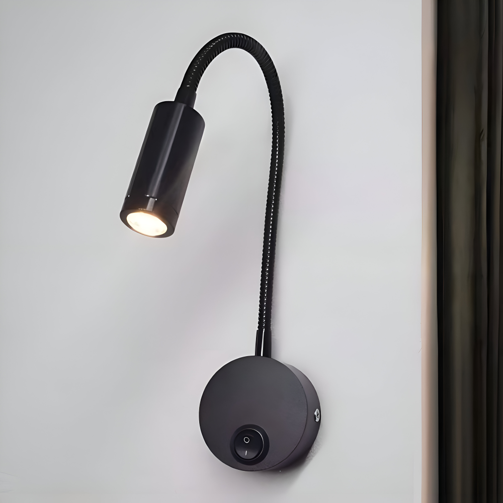 AdjustiSpot - Flexibel Svart LED-Nattlamp