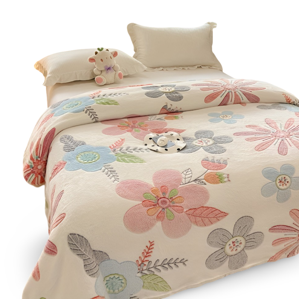 Allsäsongs-korallfleece Filt - Mjuk, Maskintvättbar Filt för Hemmet, Kontoret och som Present