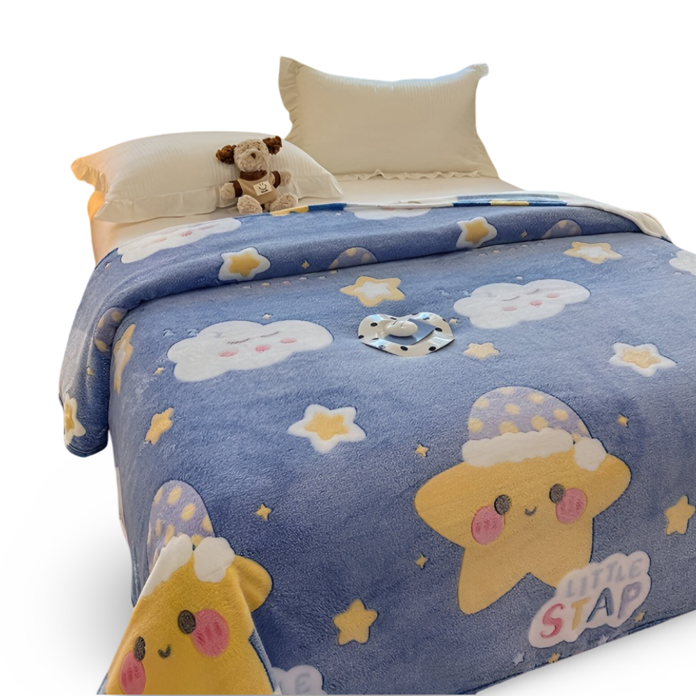 Allsäsongs-korallfleece Filt - Mjuk, Maskintvättbar Filt för Hemmet, Kontoret och som Present