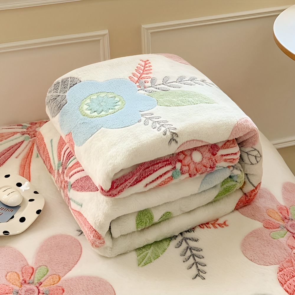 Allsäsongs-korallfleece Filt - Mjuk, Maskintvättbar Filt för Hemmet, Kontoret och som Present