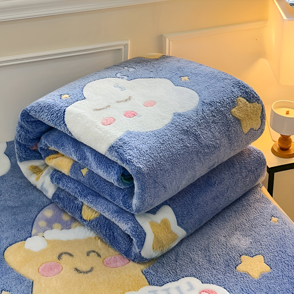 Allsäsongs-korallfleece Filt - Mjuk, Maskintvättbar Filt för Hemmet, Kontoret och som Present