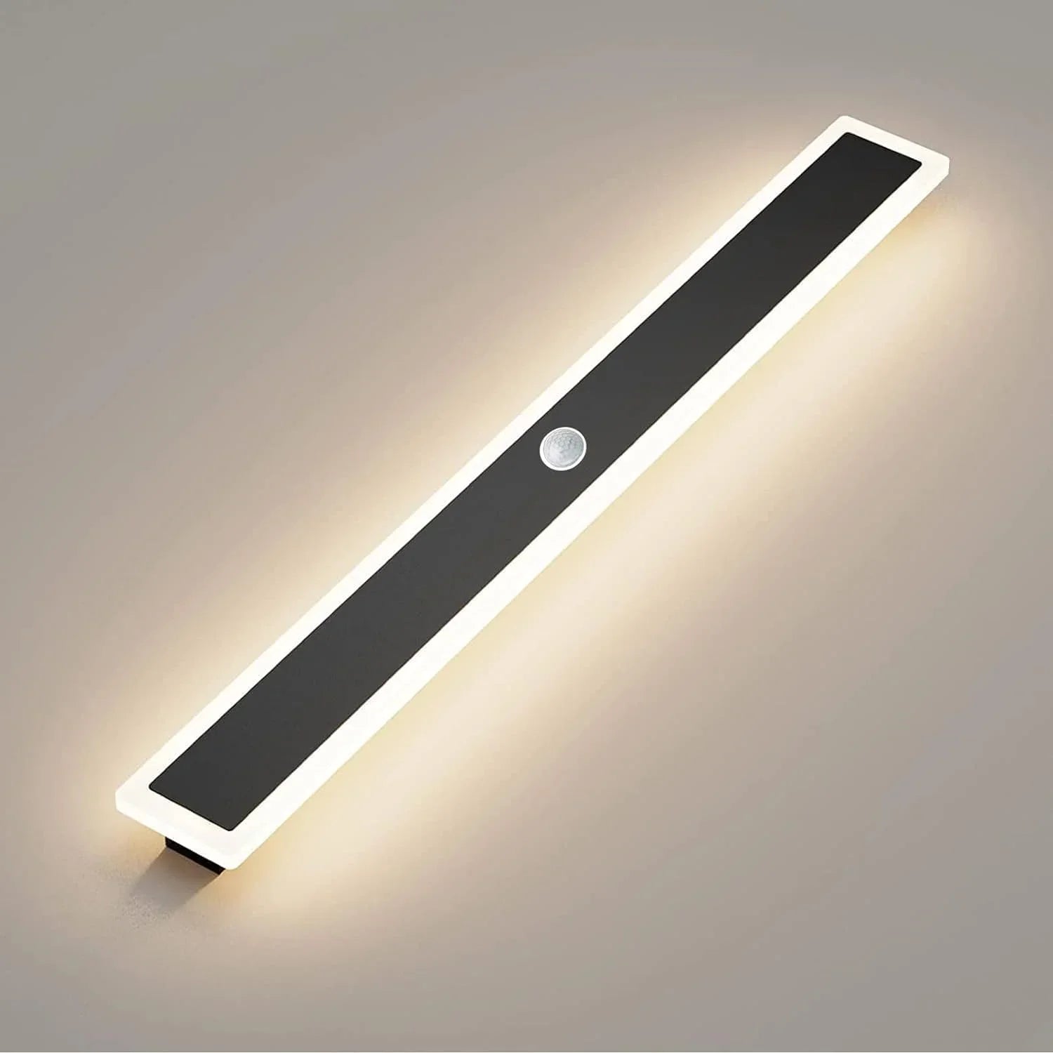 Sidovy av modern vägglampa för utomhusbruk i antracit