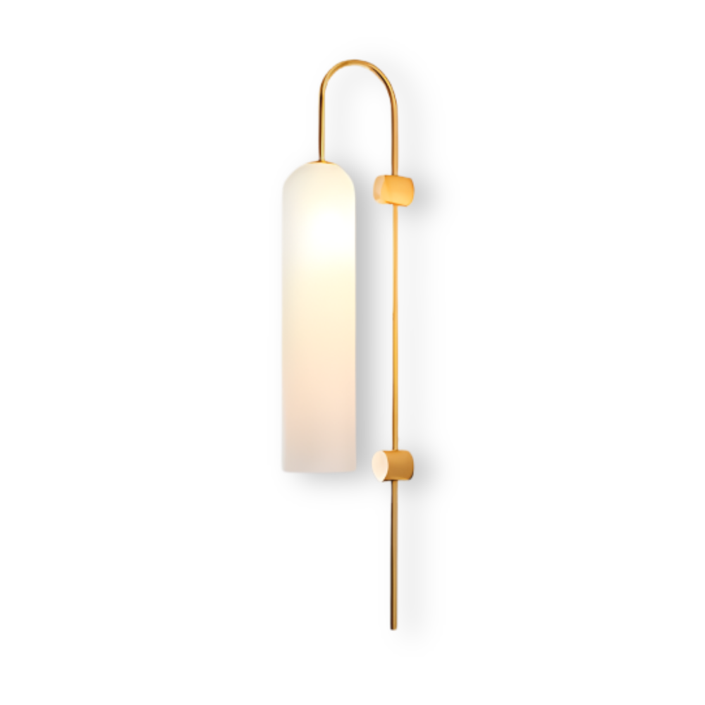 Archy Vägglampa - Blå & Vit Glasrör Vägglampa - Nordisk Vägglampdesign - Dekor Vägglampor LED
