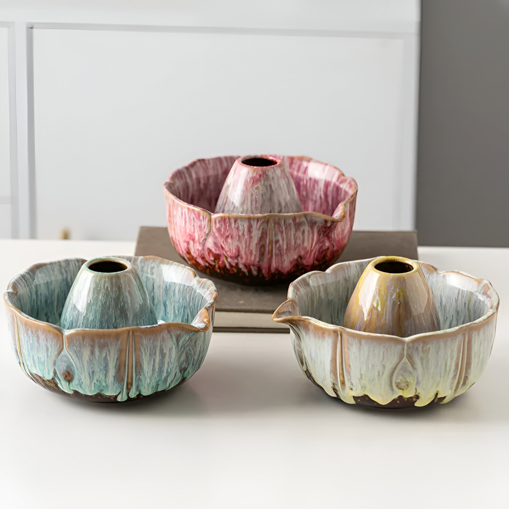 Artisan Matcha Set 8-delar – Handgjord Keramikskål (550ml), Bambusvisp & Sikt – Japanskt Teceremonigåvoset