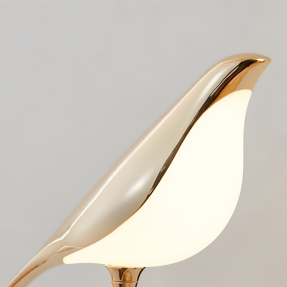 Aves Glow - Guld Fågel Roterande Vägglampa - Dekorativ Vägglampa LED