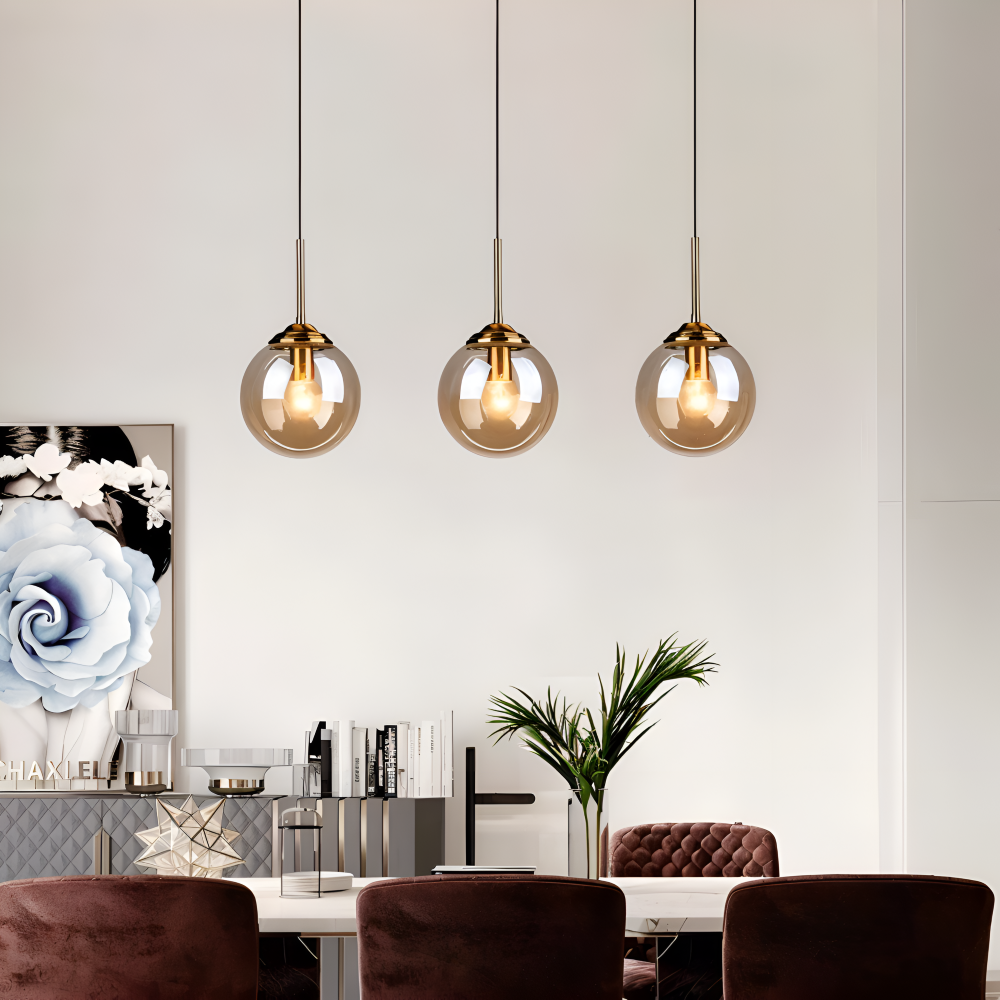 BalLoft Pendellampa - Nordisk LED Glas Hänglampa - Dekorativ Belysning