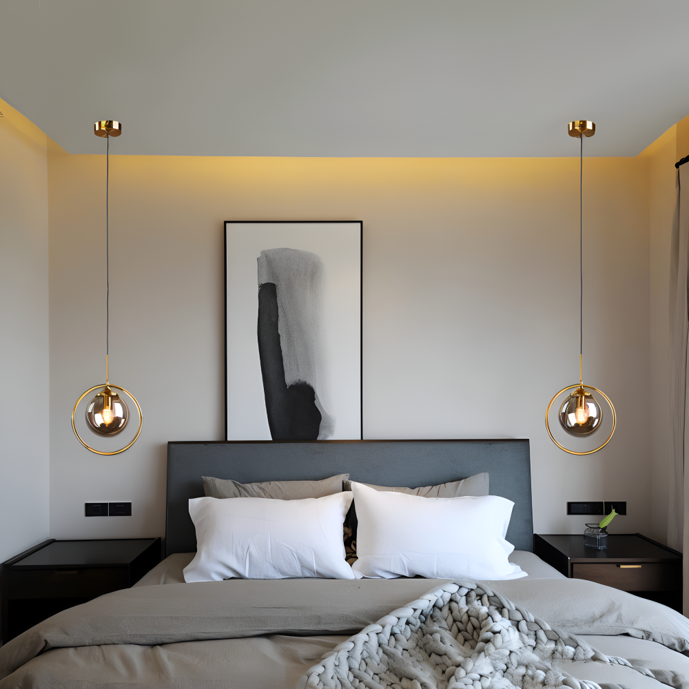 BalLoft Pendellampa - Nordisk LED Glas Hänglampa - Dekorativ Belysning