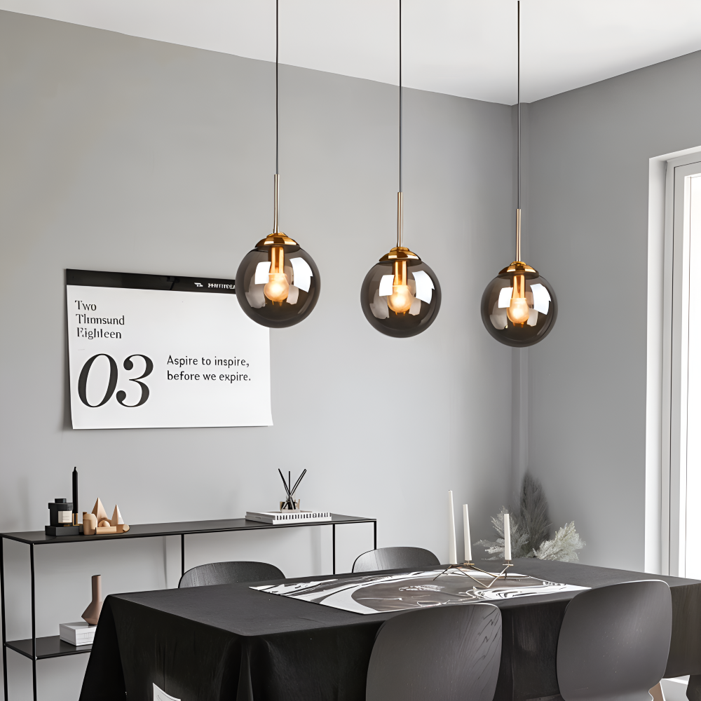 BalLoft Pendellampa - Nordisk LED Glas Hänglampa - Dekorativ Belysning