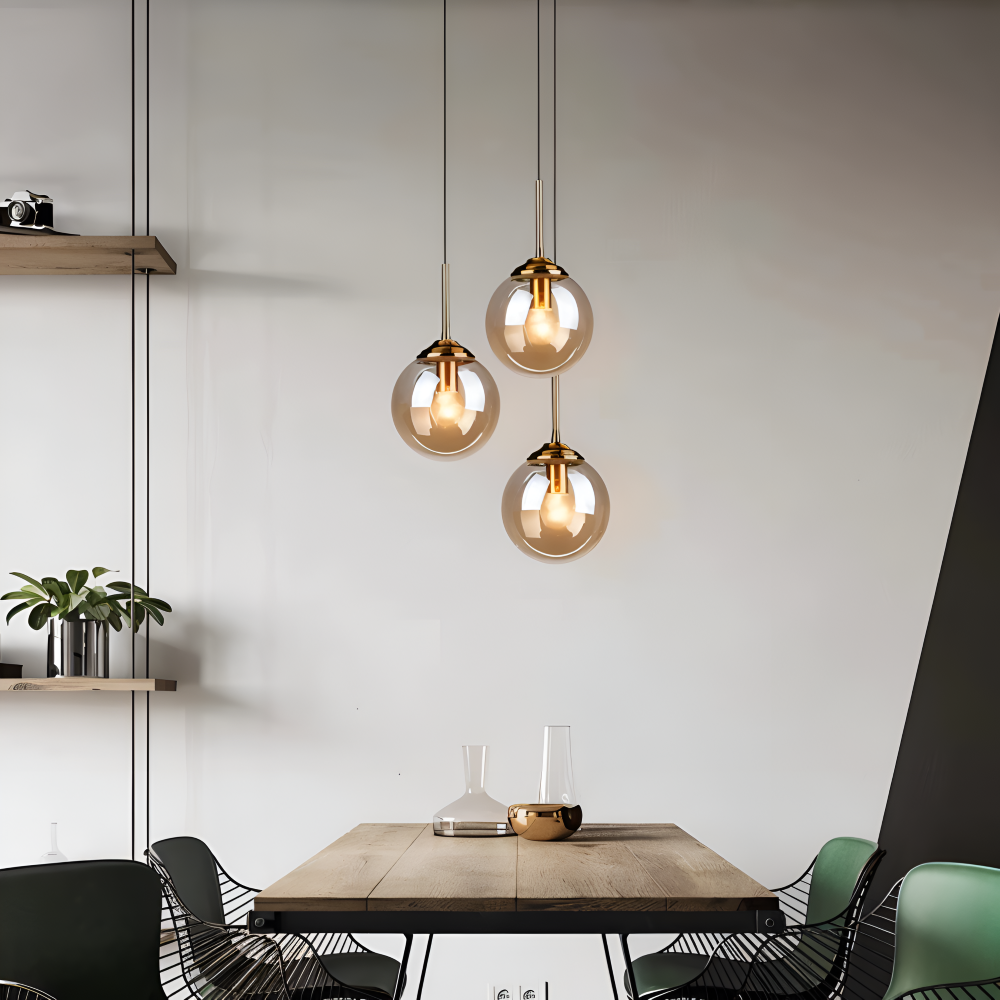 BalLoft Pendellampa - Nordisk LED Glas Hänglampa - Dekorativ Belysning