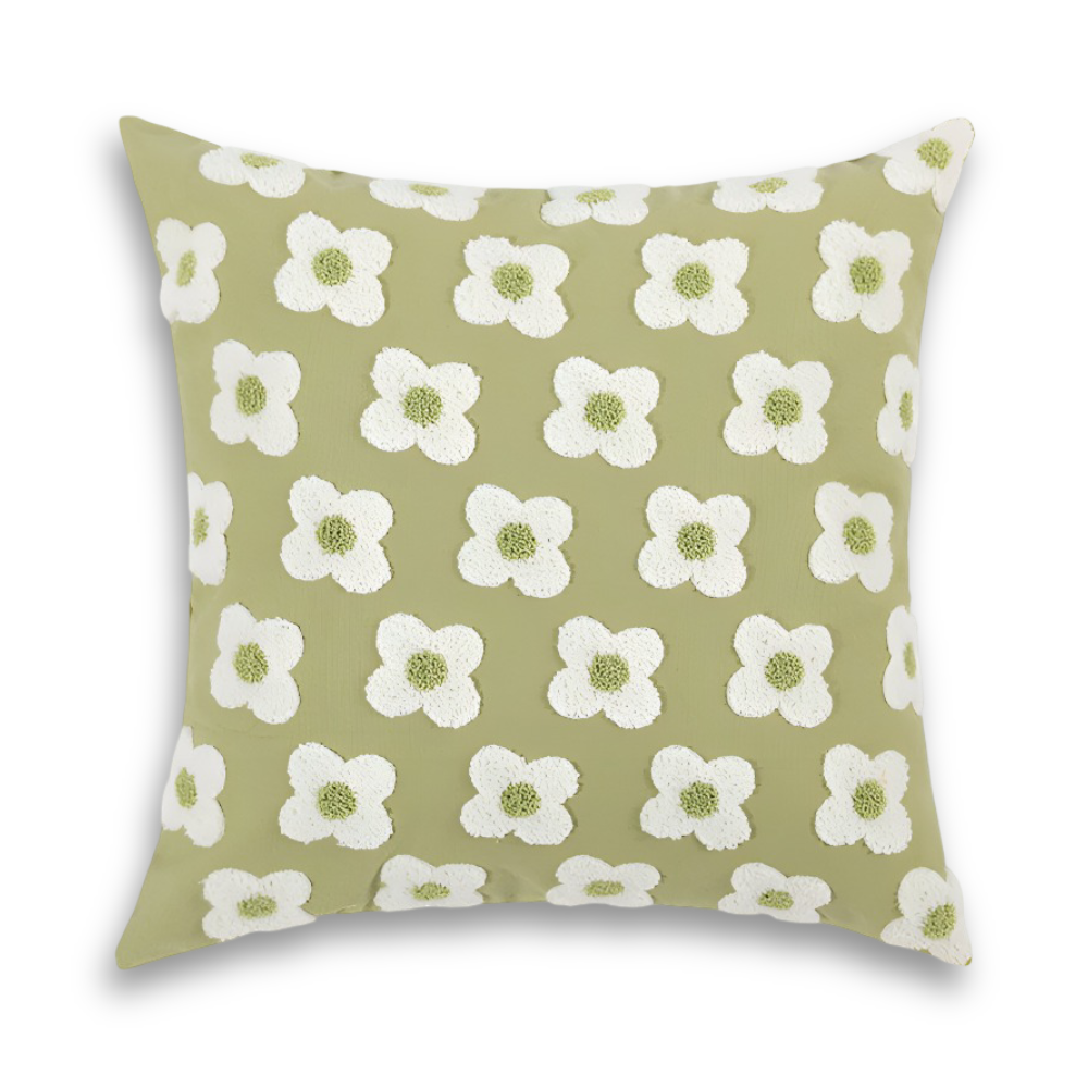 Blooma Soffkuddar - Broderade Fyrkantiga & Rektangulära Blomkuddöverdrag