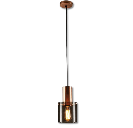 BottleLite Hängande Lampa -Modern Cylindrisk LED-Pendellampa Tillverkad av Robust Glas