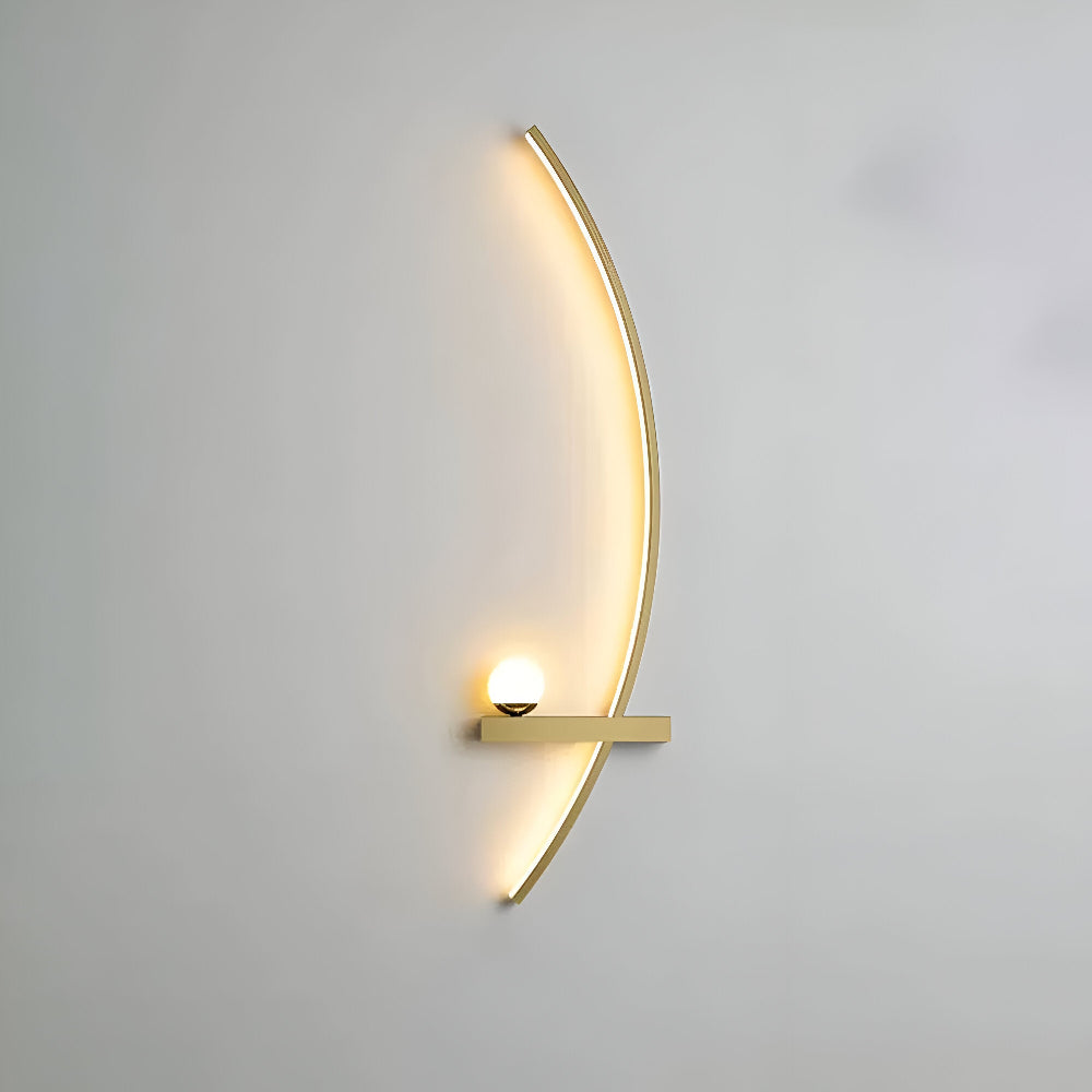 BrightArc Vägglampa - Böjd Vägglampa LED - Arc Line Nattduksbord Vägglampa