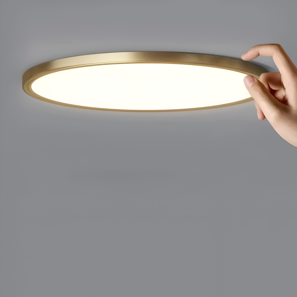 BronzeHalo Taklampa - Ultradun Minimalistisk Rund LED Taklampa