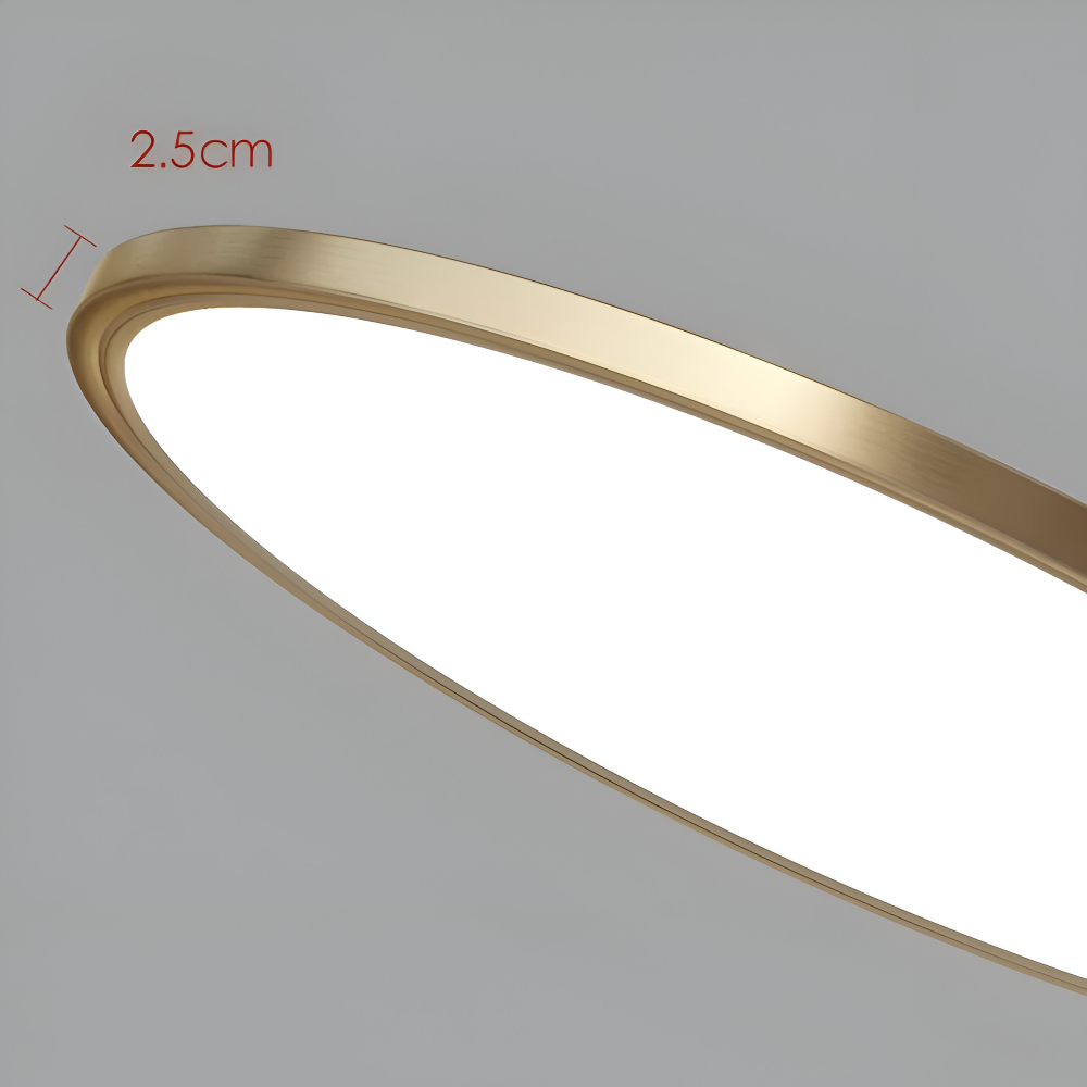 BronzeHalo Taklampa - Ultradun Minimalistisk Rund LED Taklampa