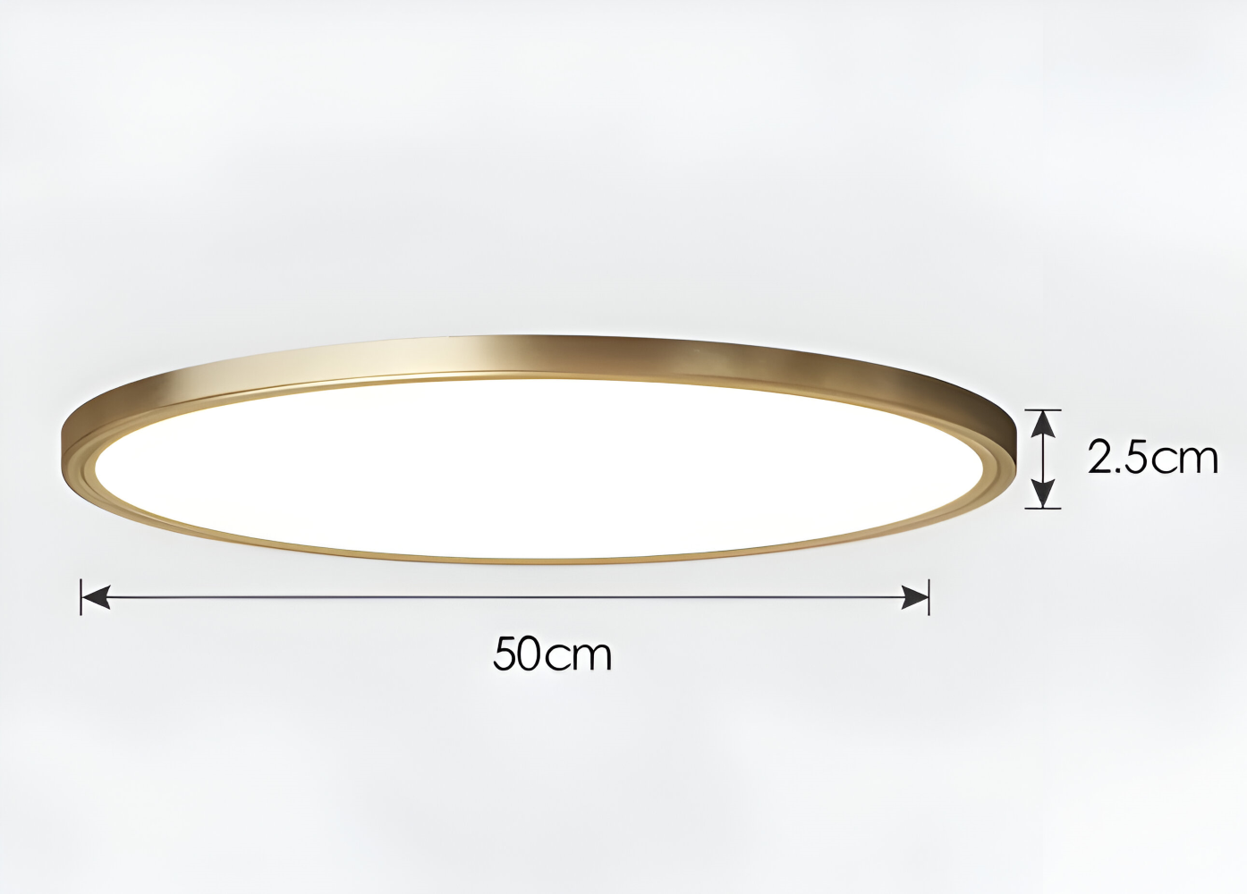 BronzeHalo Taklampa - Ultradun Minimalistisk Rund LED Taklampa