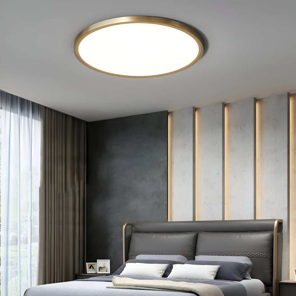 BronzeHalo Taklampa - Ultradun Minimalistisk Rund LED Taklampa
