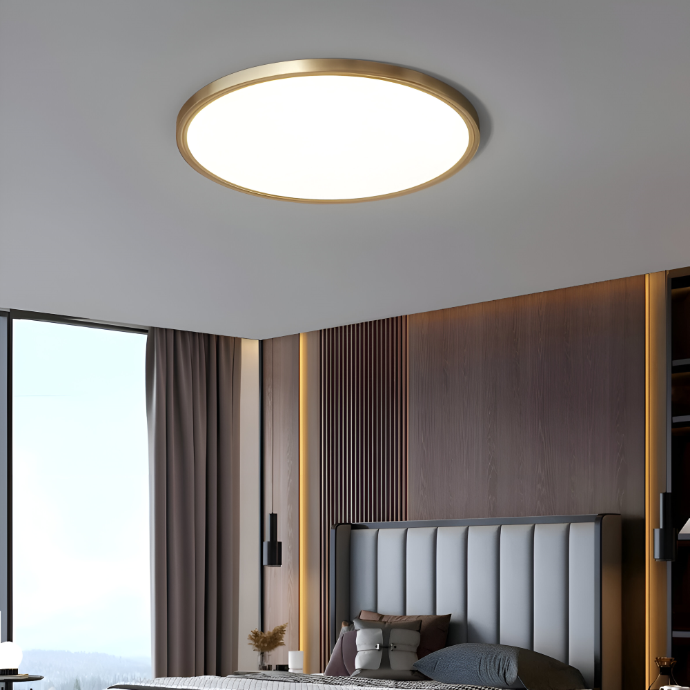 BronzeHalo Taklampa - Ultradun Minimalistisk Rund LED Taklampa