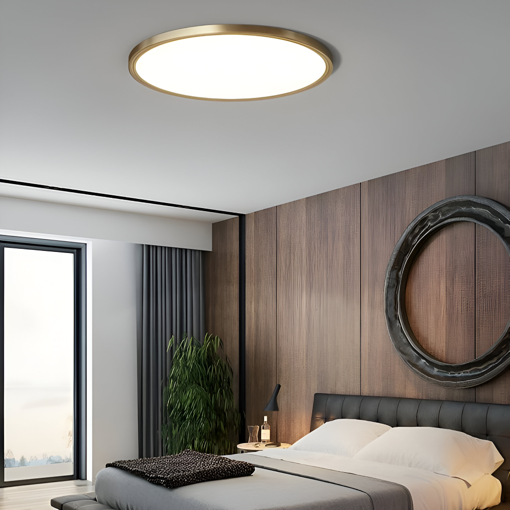 BronzeHalo Taklampa - Ultradun Minimalistisk Rund LED Taklampa
