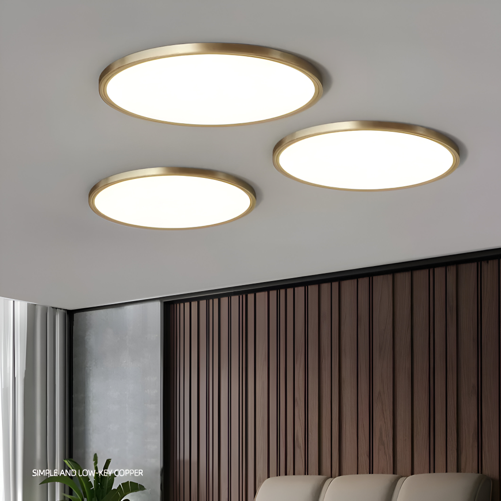BronzeHalo Taklampa - Ultradun Minimalistisk Rund LED Taklampa