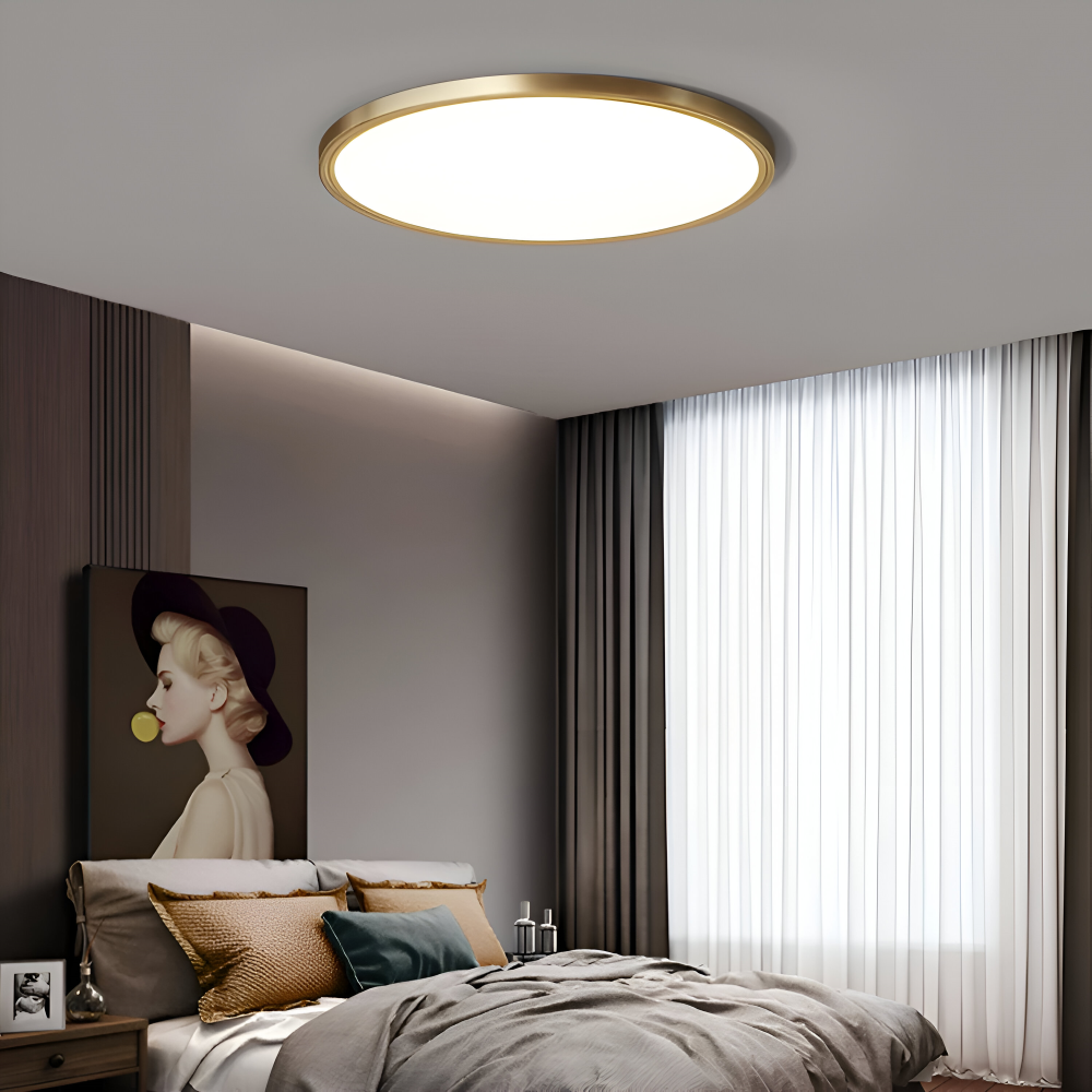 BronzeHalo Taklampa - Ultradun Minimalistisk Rund LED Taklampa