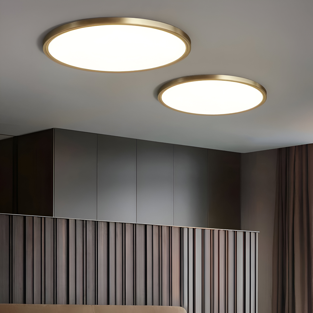 BronzeHalo Taklampa - Ultradun Minimalistisk Rund LED Taklampa