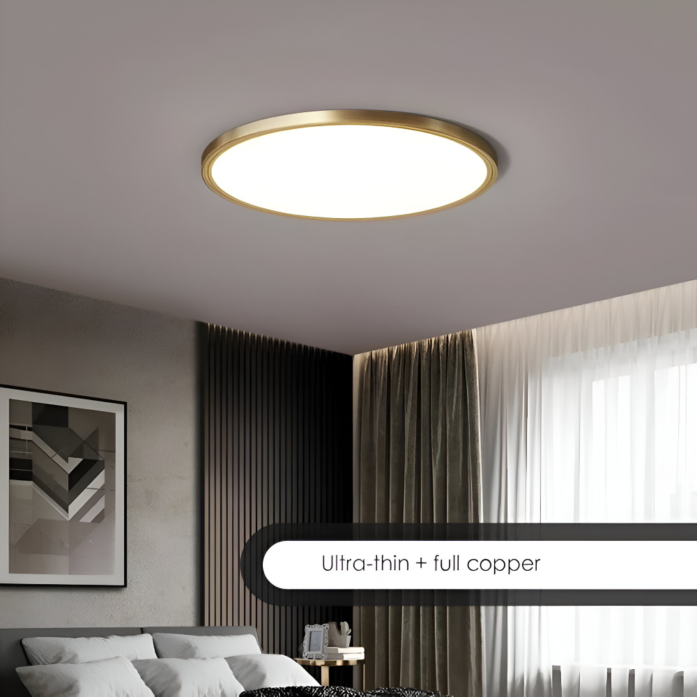 BronzeHalo Taklampa - Ultradun Minimalistisk Rund LED Taklampa