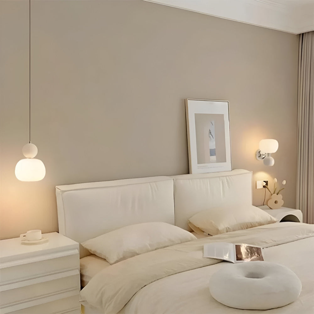 Klassisk Art Deco Pendellampa - Stilfull Crèmefärgad Hänglampa